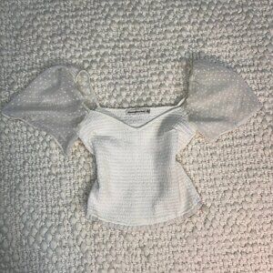 Flowy butterfly sleeve top